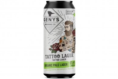 Alus-Genys Organic Tattoo Lager 4% 0.44L D