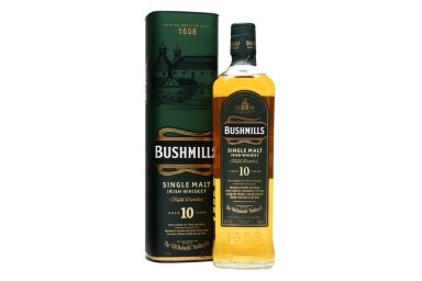 Viskis-Bushmills Malt 10YO 40% 0.7L + GB Viskis-Bushmills Malt 10YO 40% 0.7L + GB