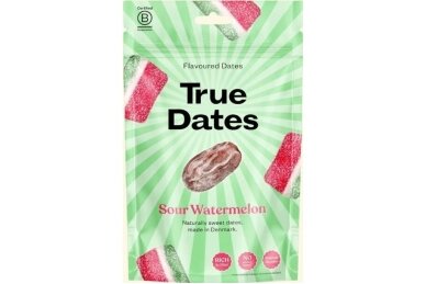 Datulės-True Dates Sour Watermelon 100g Datulės-True Dates Sour Watermelon 100g