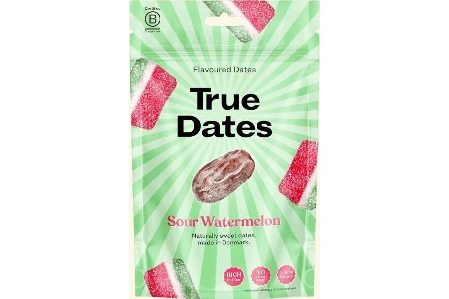 Datulės-True Dates Sour Watermelon 100g