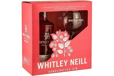 Džinas-Whitley Neill Raspberry + glass 41.3% 0.7L + GB