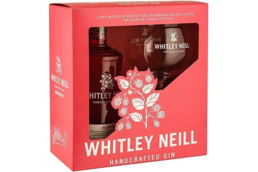 Džinas-Whitley Neill Raspberry + glass 41.3% 0.7L + GB Džinas-Whitley Neill Raspberry + glass 41.3% 0.7L + GB