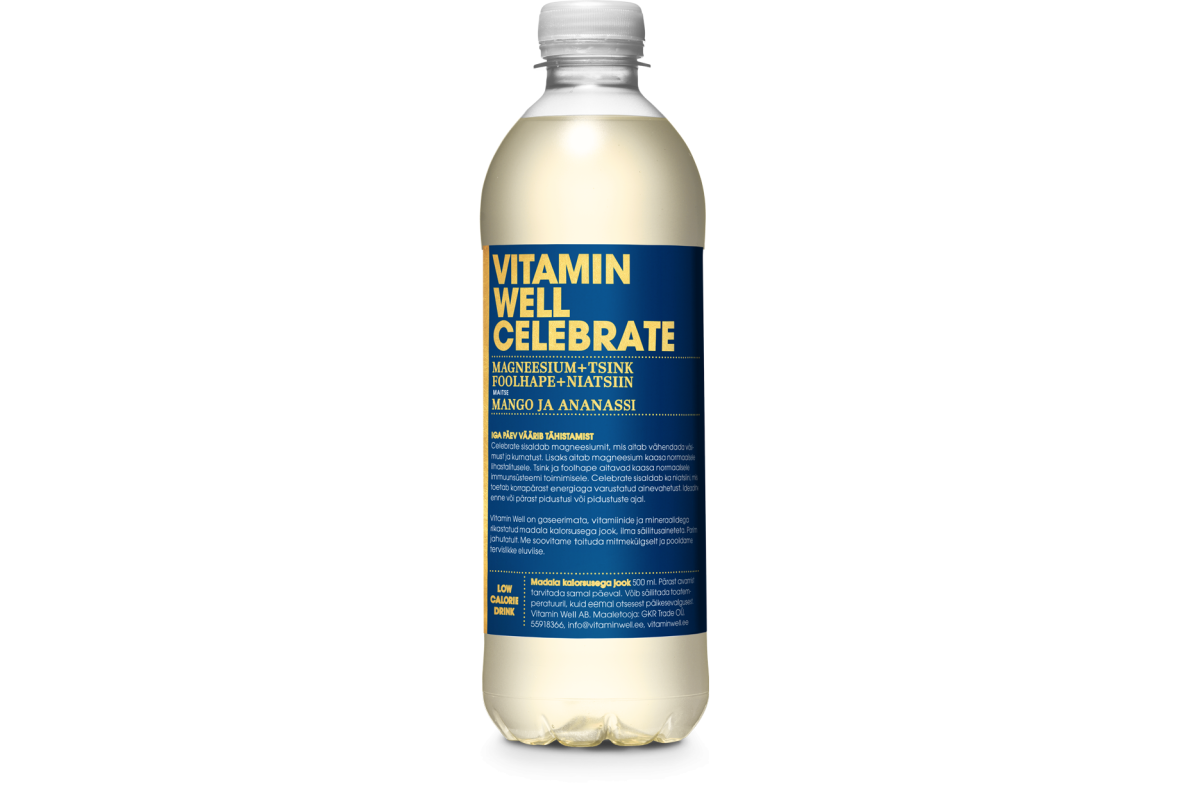 Gaivusis gėrimas su vitaminais-Vitamin Well Celebrate 500ml D