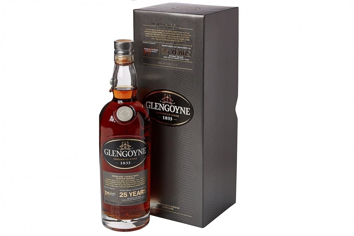 Viskis-Glengoyne 25YO 48% 0.7L + GB