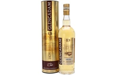 Viskis-Glencadam 13YO 46% 0.7L + GB Viskis-Glencadam 13YO 46% 0.7L + GB