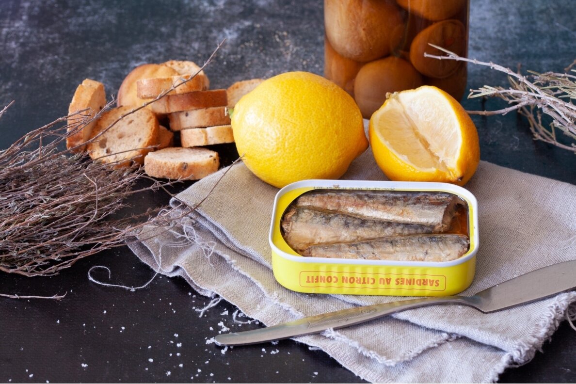 Konservai-LA BONNE MER sardinės citrinų padaže,115g 1