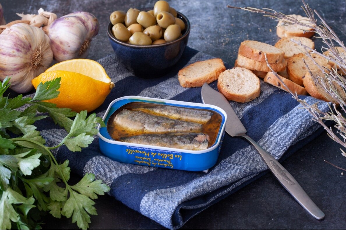 Konservai-LES BELLES DE MARSEILLE sardinės pagal tradicinį žvejų receptą 115g 1 Konservai-LES BELLES DE MARSEILLE sardinės pagal tradicinį žvejų receptą 115g 1