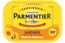 Konservai-Konservuotos sardinės PARMENTIER saulėgrąžų aliejuje 135g