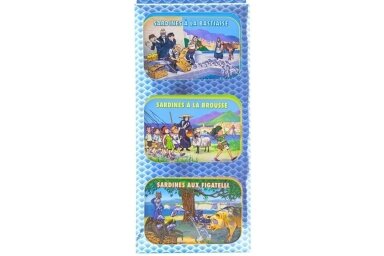 Konservai-LA BONNE MER trijų dėžučių sardinių rinkinys: su figatellidešra/brousse sūriu/Korsikietiškai, 345g