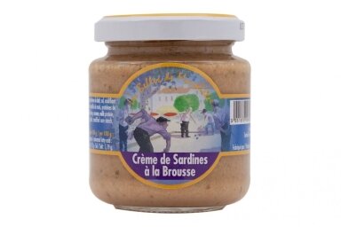 Konservai-LES BELLES DE MARSEILLE užtepėlė sardinių su brousse sūriu, 110g