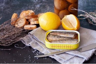 Konservai-LA BONNE MER sardinės citrinų padaže,115g 1