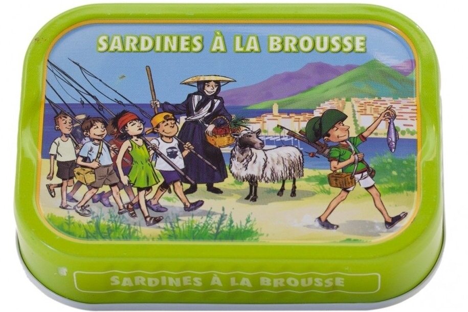 Konservai-LA BONNE MER sardinės su brousse sūriu, pomidorais ir mėta, 115g Konservai-LA BONNE MER sardinės su brousse sūriu, pomidorais ir mėta, 115g