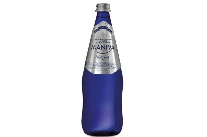 Mineralinis-Maniva Chef Blue Glass negazuotas 0.75L D Mineralinis-Maniva Chef Blue Glass negazuotas 0.75L D