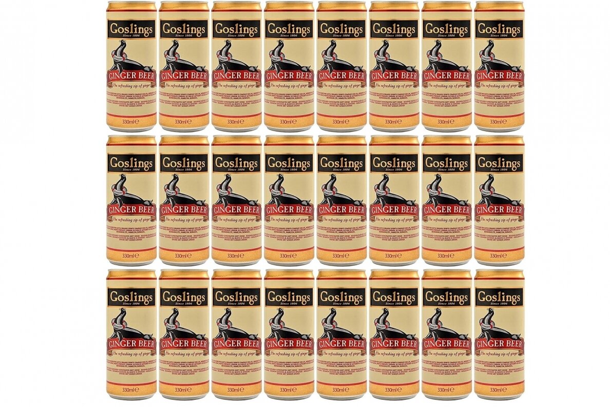 Nealkoholinis gaivusis gerimas-Goslings Ginger Beer 0.33L CAN 24pac D Nealkoholinis gaivusis gerimas-Goslings Ginger Beer 0.33L CAN 24pac D