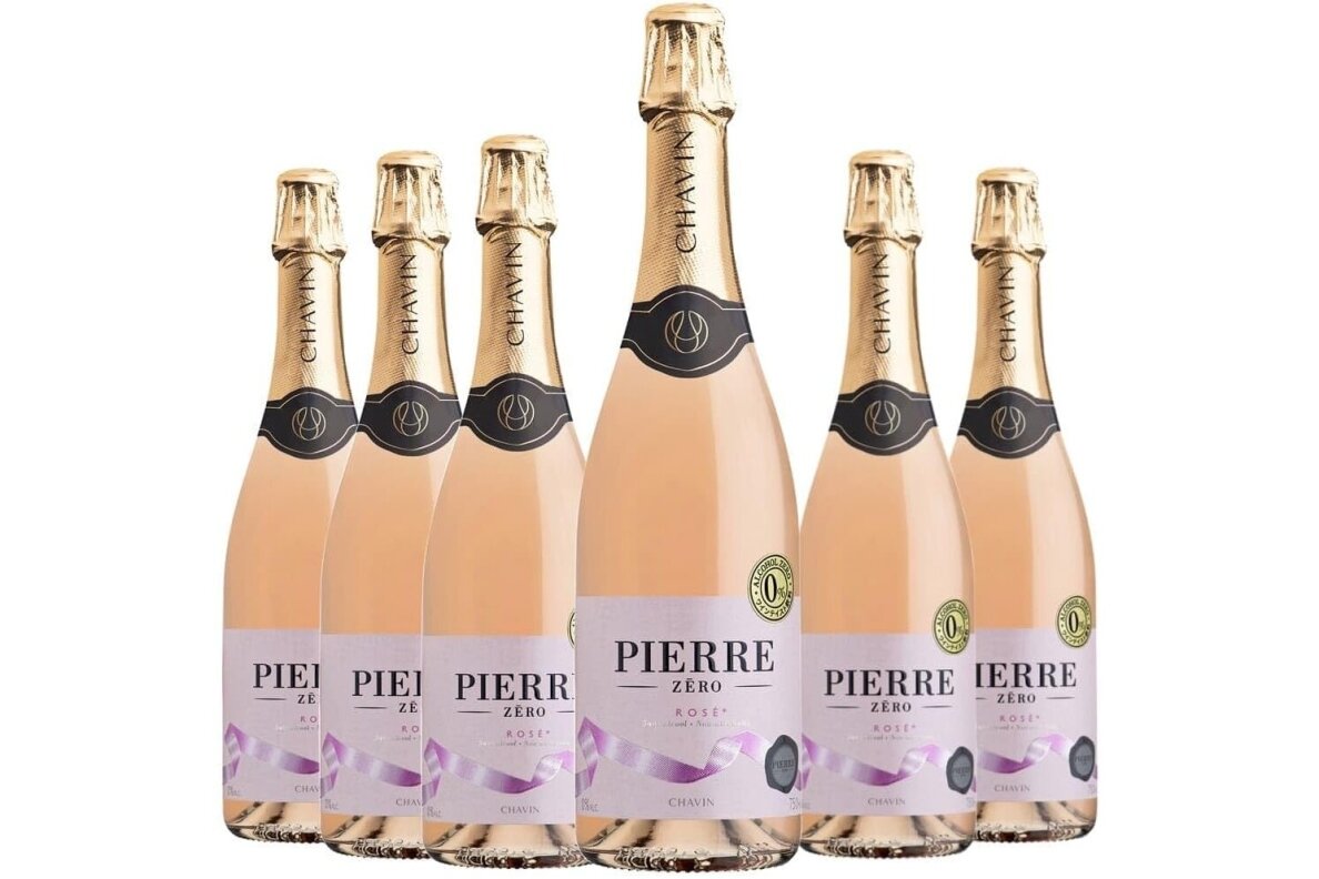 Nealkoholinis putojantis rožinis vynas-Pierre Zéro Rose 0% 4.5L (6 x 0.75L)