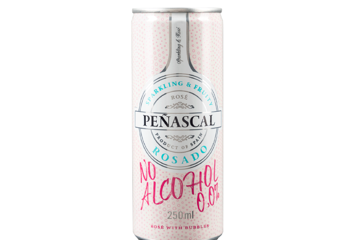 Nealkoholinis ramus rožinis vynas-Penascal Rose 0% 0.25L CAN ...