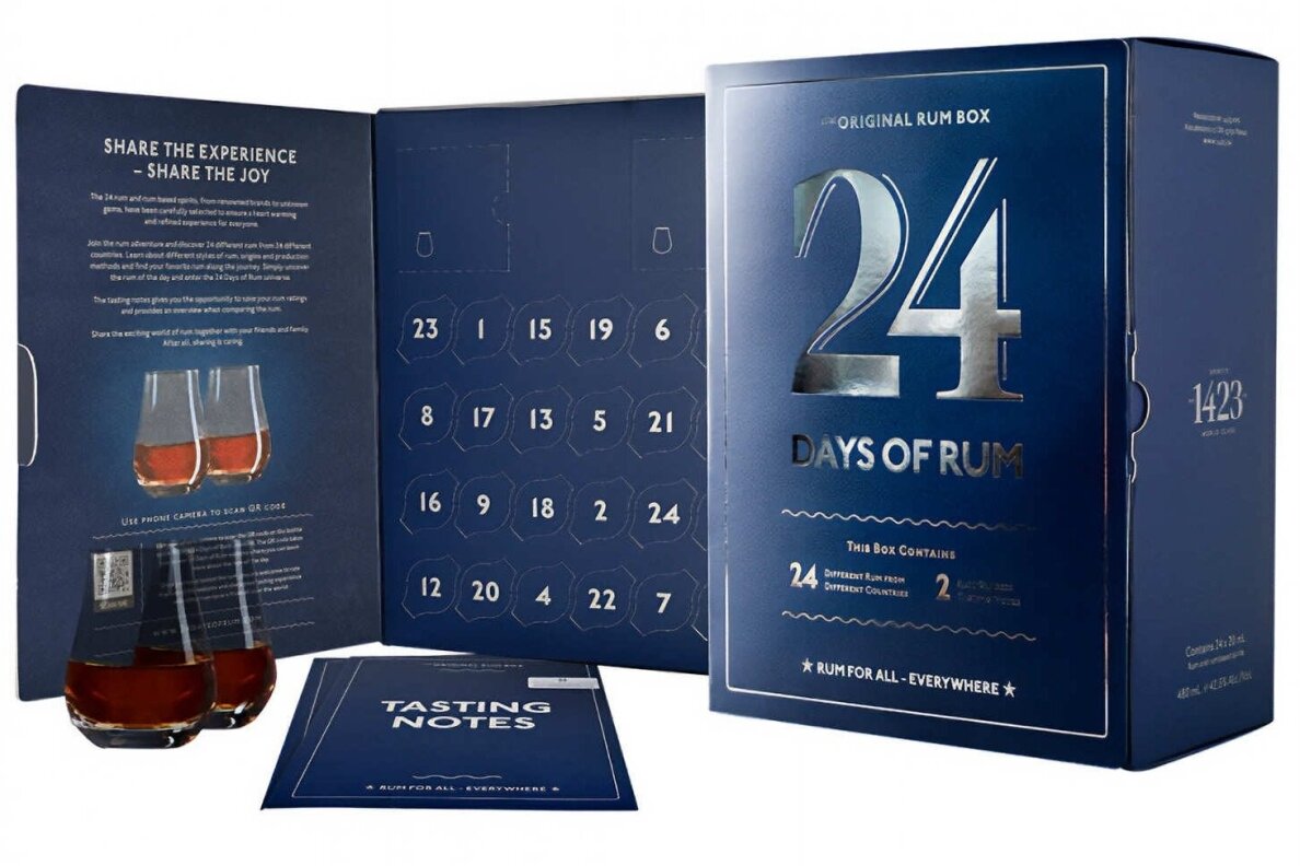 Romas-24 Days of Rum Calendar Blue Edition 42.5% 0.48L Romas-24 Days of Rum Calendar Blue Edition 42.5% 0.48L