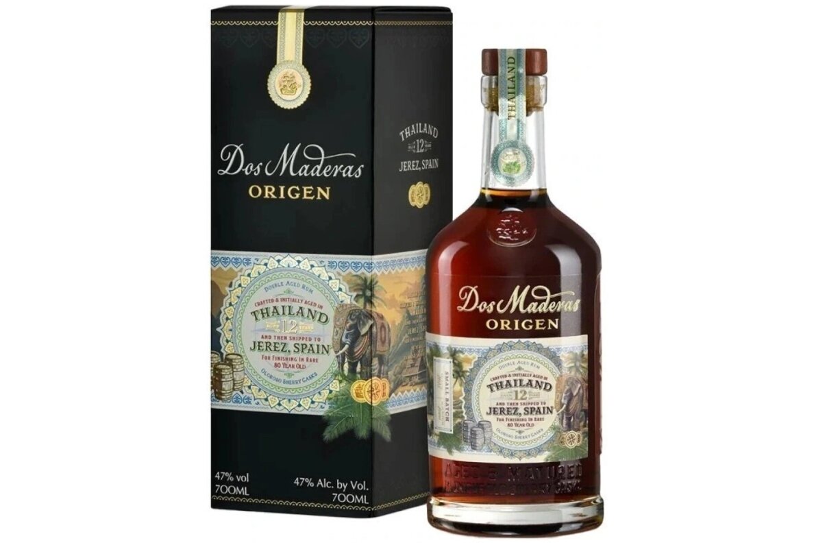 Romas-Dos Maderas Origen Thailand 12YO 47% 0.7L + GB Romas-Dos Maderas Origen Thailand 12YO 47% 0.7L + GB