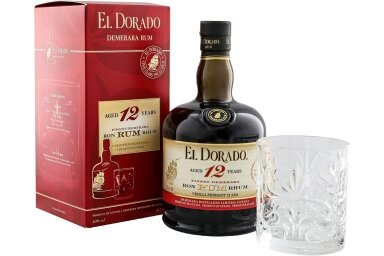 Romas-El Dorado 12YO 40% 0.7L + GB + Glass