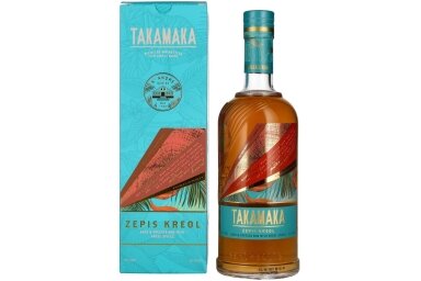 Romas-Takamaka Zepis Kreol Rum 43% 0.7L + GB