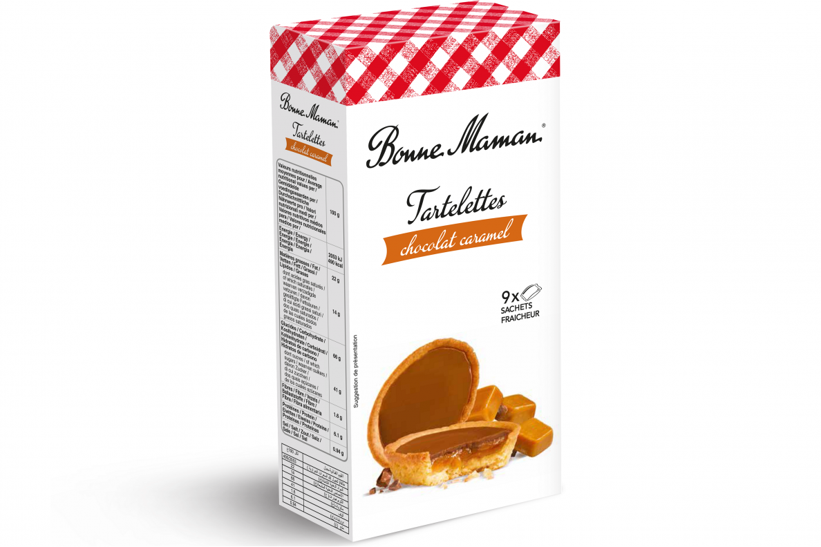 Sausainiai-Tartaletes su karamele ir šokoladu 135g
