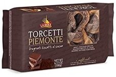 Sausainiai-La Mole Torcetti Piemonte Chocolate 180g