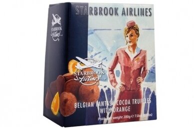 Saldainiai-Starbrook Fantasy Cocoa Truffles With Orange 200g