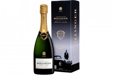 Šampanas-Bollinger Special Cuvee Brut James Bond 007 Limited Edition 12% 0.75L + GB Šampanas-Bollinger Special Cuvee Brut James Bond 007 Limited Edition 12% 0.75L + GB