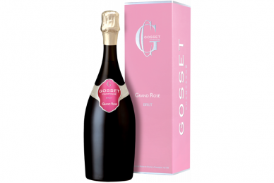 Šampanas-Gosset Grande Rose 12% 0.75L + GB