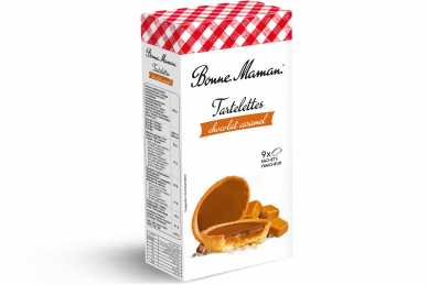 Sausainiai-Tartaletes su karamele ir šokoladu 135g Sausainiai-Tartaletes su karamele ir šokoladu 135g