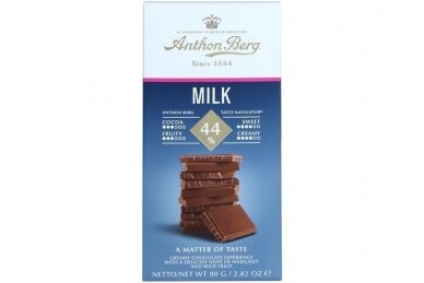Šokoladas-Anthon Berg Milk Tablet 44% 80g