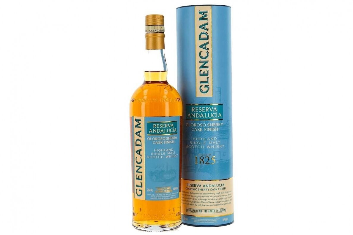 Viskis-Glencadam Single Malt Reserva Andalucia Oloroso Cask Finish 46% 0.7L + GB