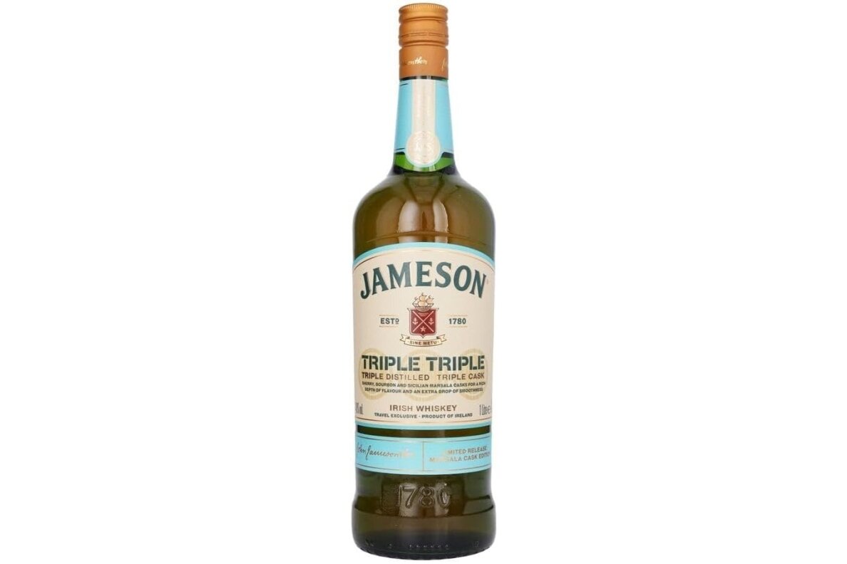 Viskis-Jameson Triple Triple Bourbon, Sherry & Marsala Wine Cask 40% 1L