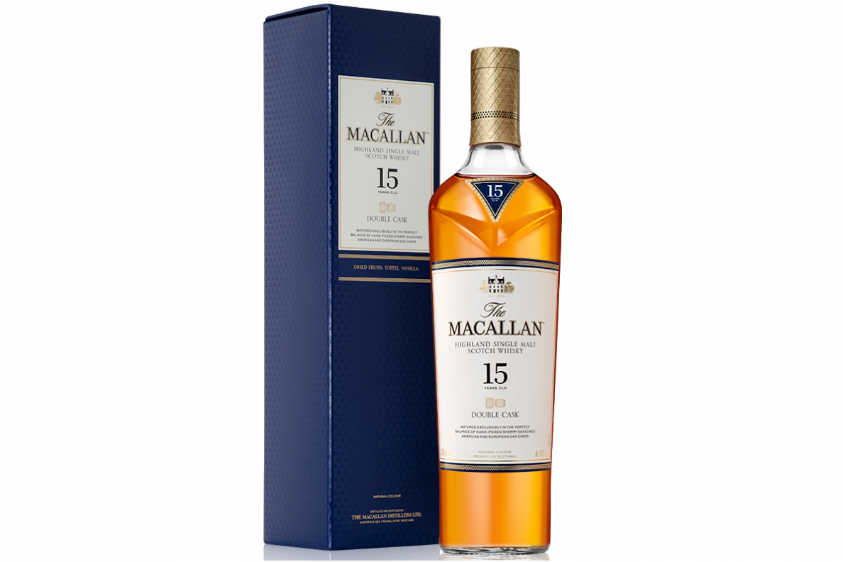 Viskis-Macallan 15YO Double Cask 43% 0.7L + GB Viskis-Macallan 15YO Double Cask 43% 0.7L + GB