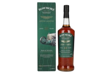 Viskis-Bowmore 10YO ASTON MARTIN Dark & Intense 40% 1L + GB Viskis-Bowmore 10YO ASTON MARTIN Dark & Intense 40% 1L + GB