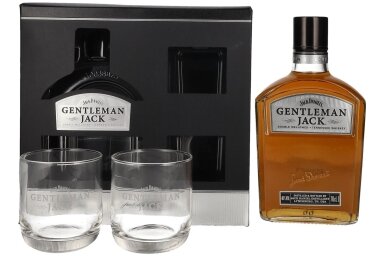 Viskis-Gentleman Jack 40% 0.7L + GB + 2 Glass Viskis-Gentleman Jack 40% 0.7L + GB + 2 Glass