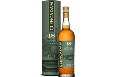 Viskis-Glencadam 18YO 46% 0.7L + GB Viskis-Glencadam 18YO 46% 0.7L + GB