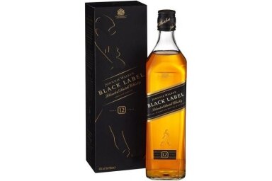 Viskis-Johnnie Walker Black Label 12YO 40% 0.7L