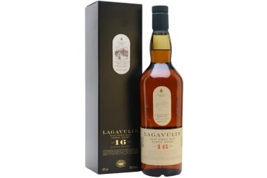 Viskis-Lagavulin islay Malt 16YO 43% 0.7L + GB