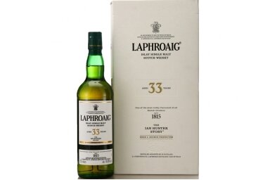 Viskis-Laphroaig 33YO The Ian Hunter Story Book 3: Source Protector Limited Edition 49.9% 0.7L + GB Viskis-Laphroaig 33YO The Ian Hunter Story Book 3: Source Protector Limited Edition 49.9% 0.7L + GB