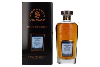 Viskis-BUNNAHABHAIN Signatory Vintage 46YO RARE RESERVE Cask Strength 1971 42,8% 0.7L + GB Viskis-BUNNAHABHAIN Signatory Vintage 46YO RARE RESERVE Cask Strength 1971 42,8% 0.7L + GB