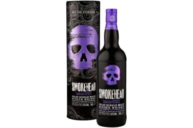 Viskis-Smokehead Twisted Stout 43% 0.7L + GB