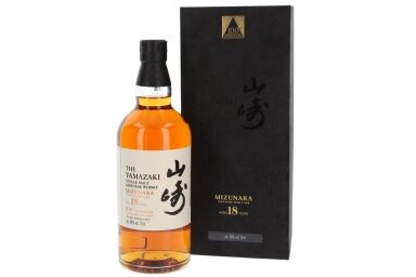Viskis-Suntory The Yamazaki 18YO 100th Anniversary Single Malt Mizunara Japanese Oak Cask 48% 0.7L + GB Viskis-Suntory The Yamazaki 18YO 100th Anniversary Single Malt Mizunara Japanese Oak Cask 48% 0.7L + GB