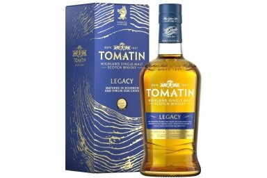 Viskis-Tomatin Legacy Bourbon & Virgin Oak Casks 43% 0.7L + GB