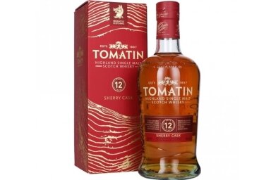 Viskis-Tomatin Sherry Casks 12YO 40% 0.7L + GB
