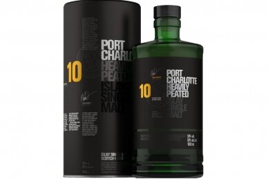 Viskis-Bruichladdich Port Charlotte 10YO 50% 1L + GB
