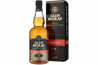 Viskis-Glen Moray Fire Oak 10YO 40% 0.7L + GB