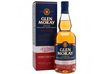 Viskis-Glen Moray Elgin Classic Sherry Cask Finish 40% 0.7L + GB