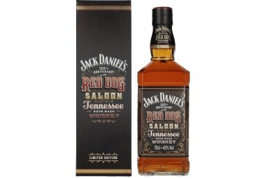 Viskis-Jack Daniel's Red Dog Saloon Tennessee Whiskey 43% 0.7L + GB