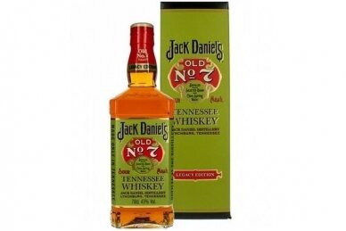 Viskis-Jack Daniel's Sour Mash Tennessee Whiskey Legacy Edition No.1 Green Design 43% 0.7L + GB